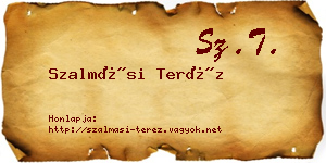 Szalmási Teréz névjegykártya
